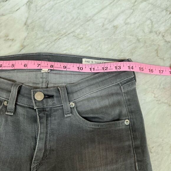 Rag & Bone The Skinny Jeans Gray Buxton Wash Stretch Women's Size 26 - Picture 5 of 7